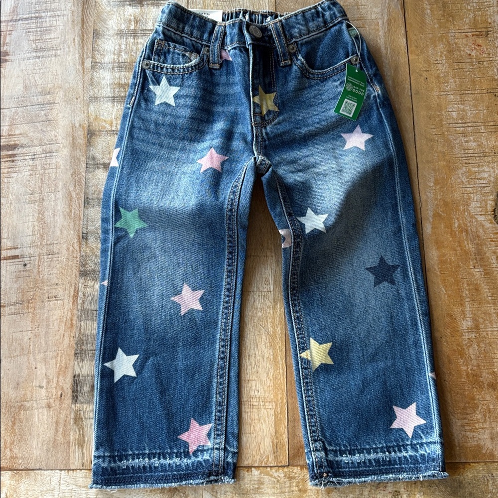 NWT GAP Girls Star Jeans 3t - Picture 2 of 5